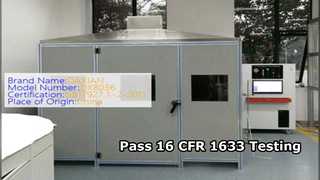 16 CFR 1633 معدات اختبار القابلية للاشتعال للمراتب