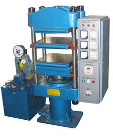 معدات اختبار المطاط مدفوعة بالمحرك HG / T3034-1999 ، آلة الكبرتة المسطحة 25 T 0 ℃ -200 ℃