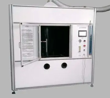 UL1581 آلة اختبار الاحتراق غرفة الاحتراق الكبيرة الأفقية العمودية