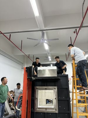 الطلاء المقاوم للنار هيكل الصلب اختبار الطلاء المقاوم للنار الفرن ISO834-1 الاختبار الداخلي