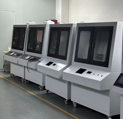 المواد العازلة الصلبة الالكترونية جهاز اختبار القوة الديالكترونية هو مناسب لاختبار قوة الانهيار ومقاومة وقت الجهد من مواد العزل الصلبة