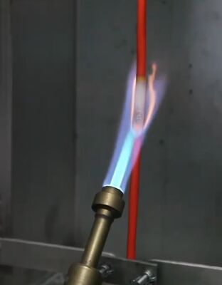 ASTM D 6096-21 DX8363 معدات اختبار الأسلاك اختبار اللهب الرأسي لكابل واحد IEC 60332-1