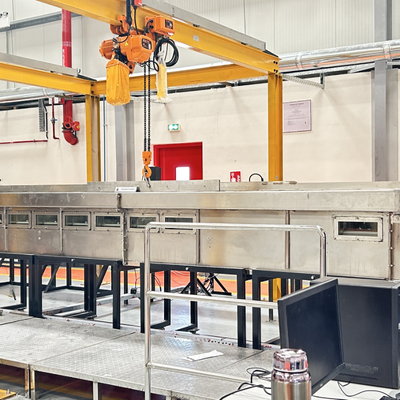 ASTM E84 غرفة اختبار انتشار اللهب كابل كثافة الدخان UL910 نفق شتاينر 7.6 متر
